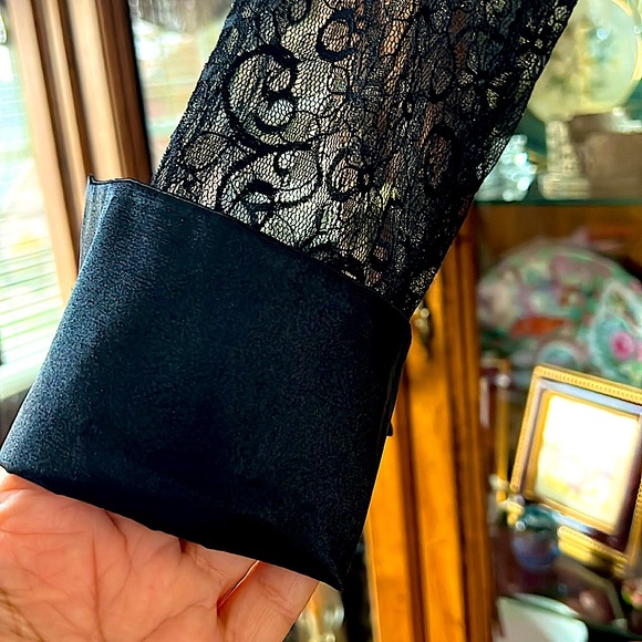 EUC Gorgeous Sandra Darren Lace, Satin&SoftGold2pcCocktail wear.Chemise &Tank 10 - Picture 7 of 14